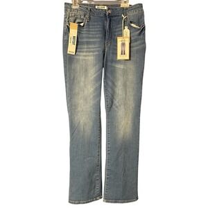 NWT Wax Jean Collection Jeans Women's 16 Bootcut High Waisted Stretch Blue Denim